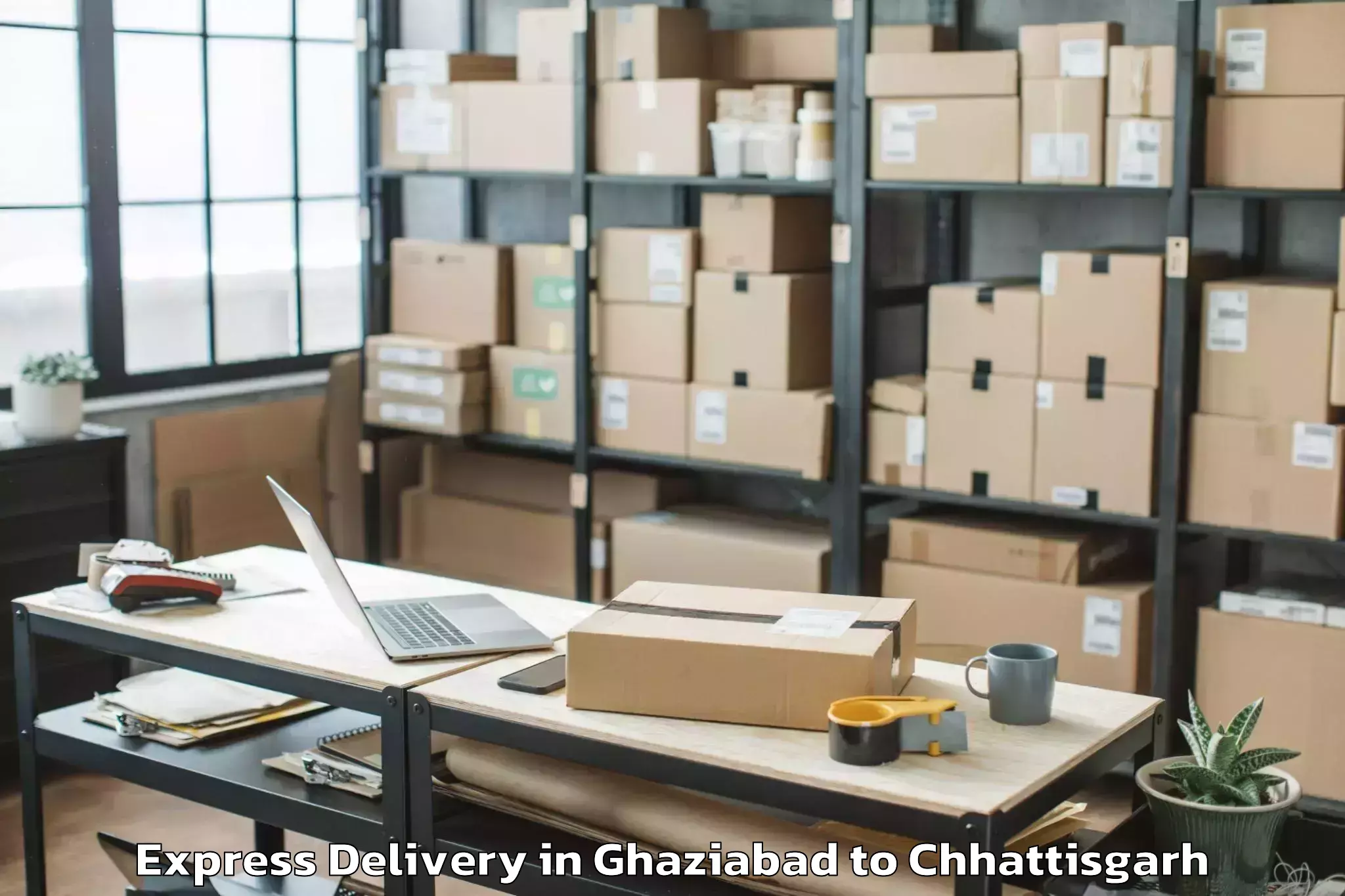 Book Ghaziabad to Kawardha Express Delivery